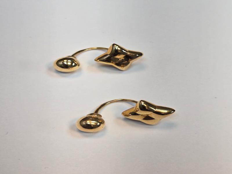 گوشواره طلا 18 عیار زنانه پریدخت گالری مدل گل کد PAE002049