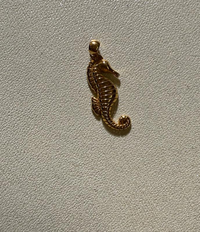 آویز طلا 18 عیار زنانه کامیاب گلد مدل اویز اسب ابی کد KAA002081