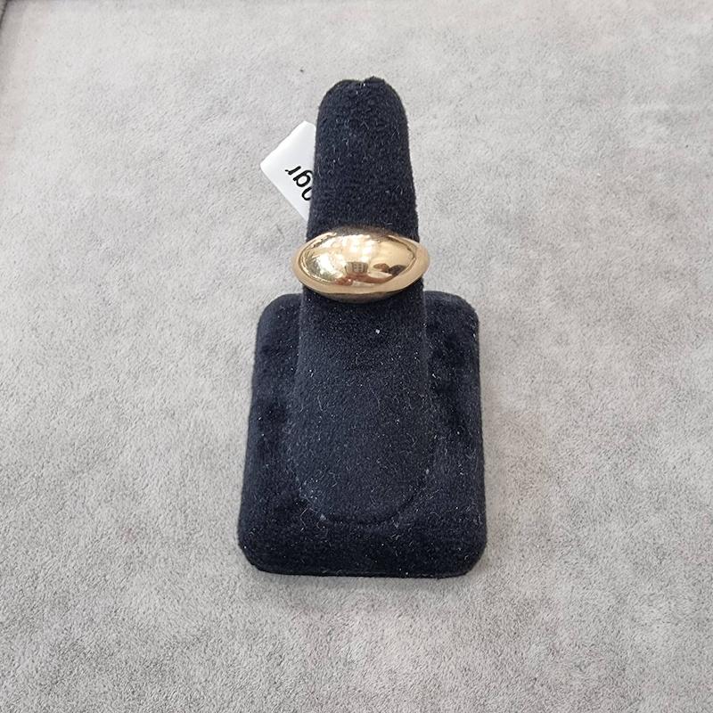 انگشتر طلا 18 عیار زنانه حسینی زاده مدل آینه ای کد HOR001153