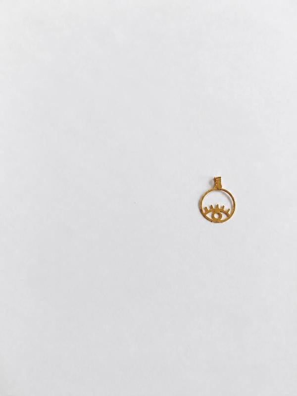آویز زنانه طلا ۱۸ عیار چشم 0.29 گرمی کد Sh021 شگفت انگیز های مدوپد