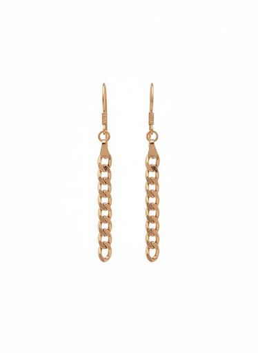 گوشواره طلا 18 عیار زنانه حسینی زاده مدل کارتیه کد HOE002196