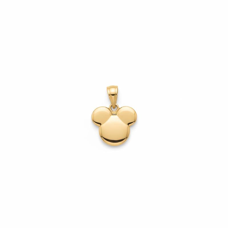 آویز طلا 18 عیار زنانه کامیاب گلد مدل آویز مدال طرح میکی موس کد KAA002418