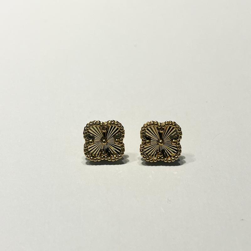گوشواره طلا 18 عیار زنانه دوران گلد گالری مدل ون کلیف متوسط کد DGE002483