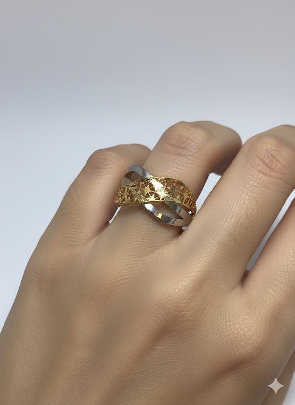 انگشتر طلا 18 عیار زنانه طلاجات زحمتکش  مدل ونیز کد ZKR002171
