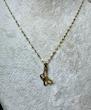آویز زنانه طلا ۱۸ عیار پلاک پروانه لیزری گالری طلای آنوشا
