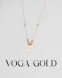 گردنبند زنانه طلا ۱۸ عیار گل دو رو (۴۲ تا ۴۴ سانتی‌متر) VoGa GOLD