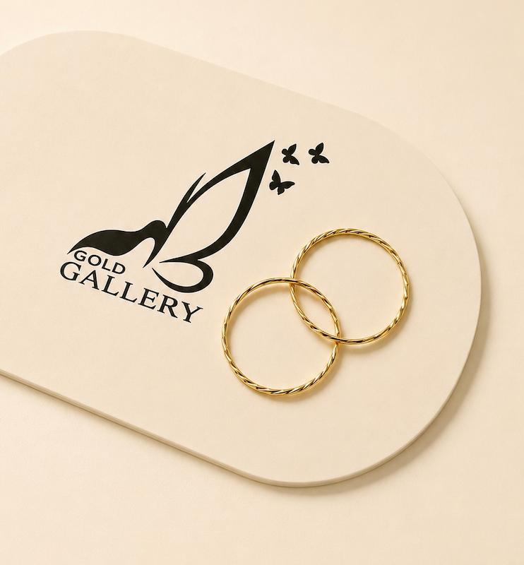 گوشواره زنانه طلا ۱۸ عیار گوشواره حلقه ای تراش گالری الهه گلد