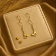 گوشواره طلا 18 عیار زنانه بابل طلا مدل کرلی میکی کد BTE002848