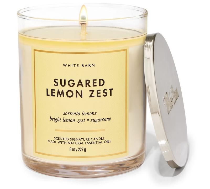 شمع معطر Bath & Body Works مدل Sugared Lemon Zest تک فتیله 227 گرم