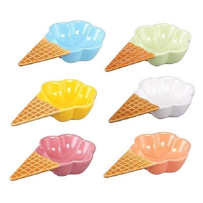 بستنی خوری طرح حصیری رنگی- سرامیکی