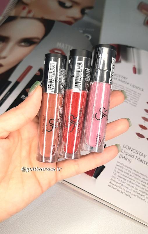 رژ لب مایع بادوام گلدن رز long stay