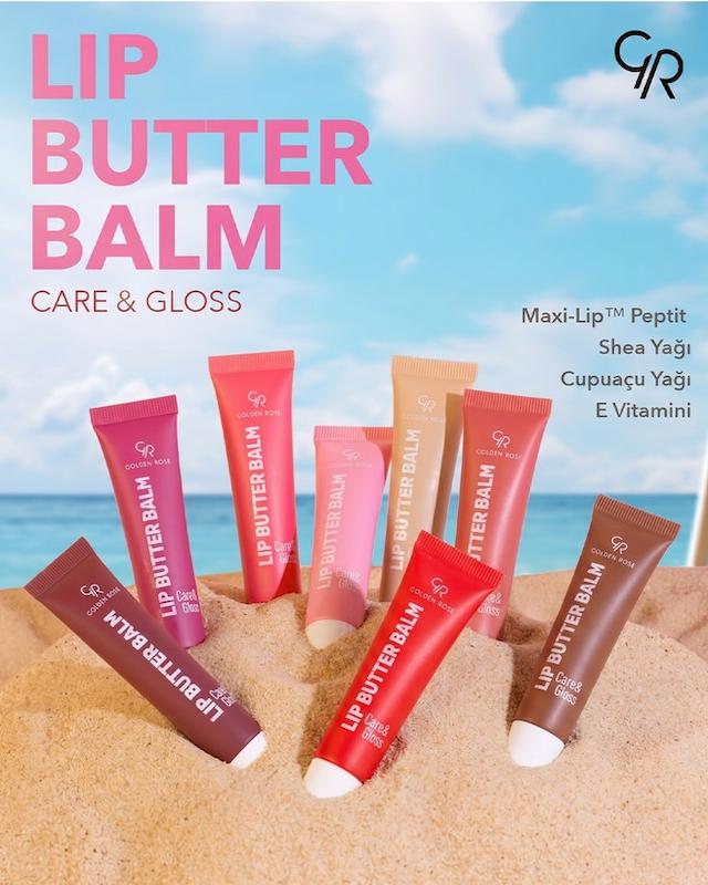 لیپ باتر بالم تیوپی گلدن رز | Golden Rose Lip Butter Balm Care & Gloss