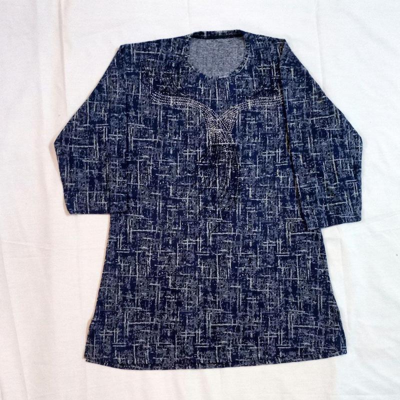 تونیک ژاکارد آستین سه ربع