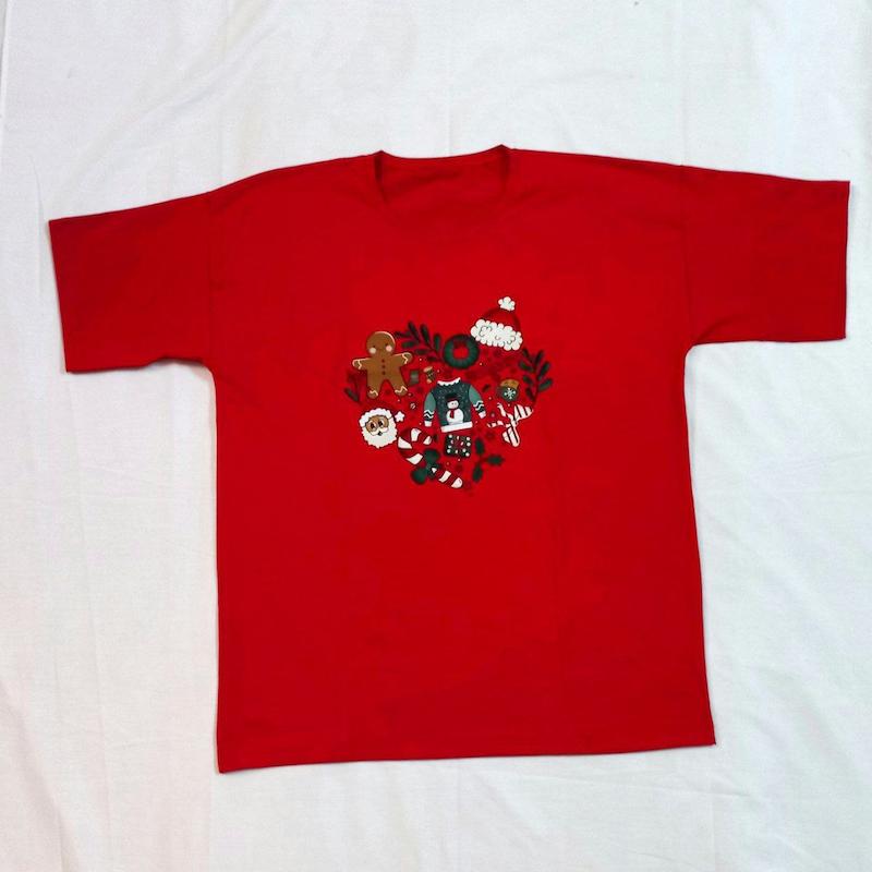 تیشرت  پنبه سوپر قرمز رنگ