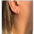 گوشواره طرح حلقه ای ساده برند ژوپینگ سایز بزرگ 1112