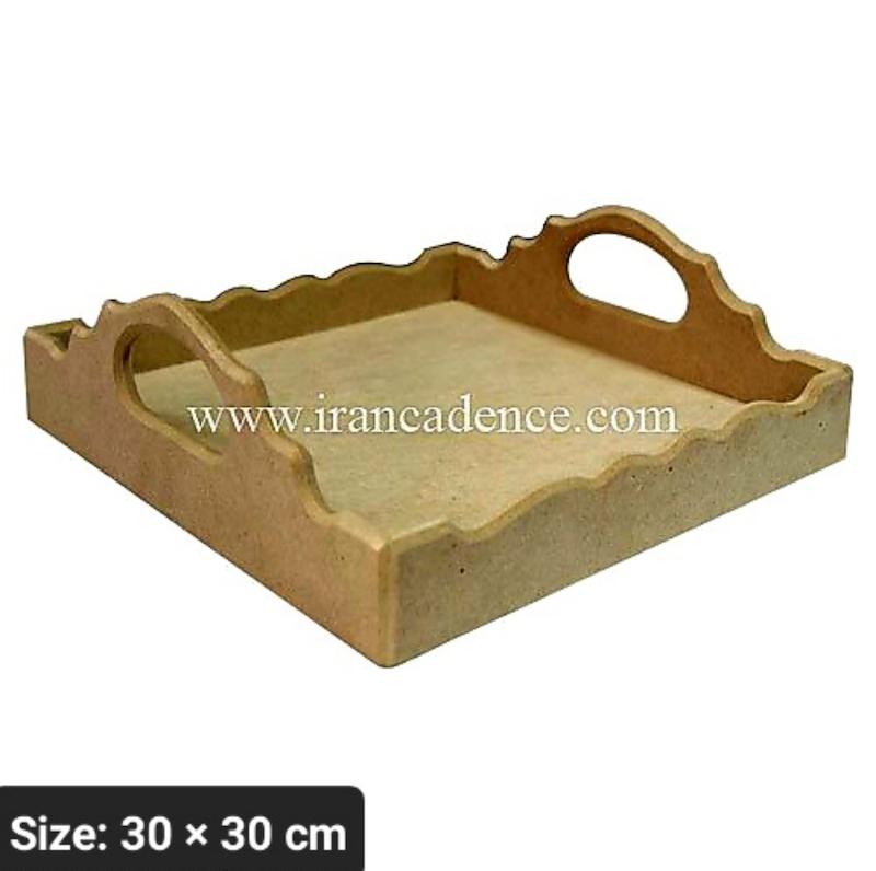 سینی دسته دار چوبی کد 150