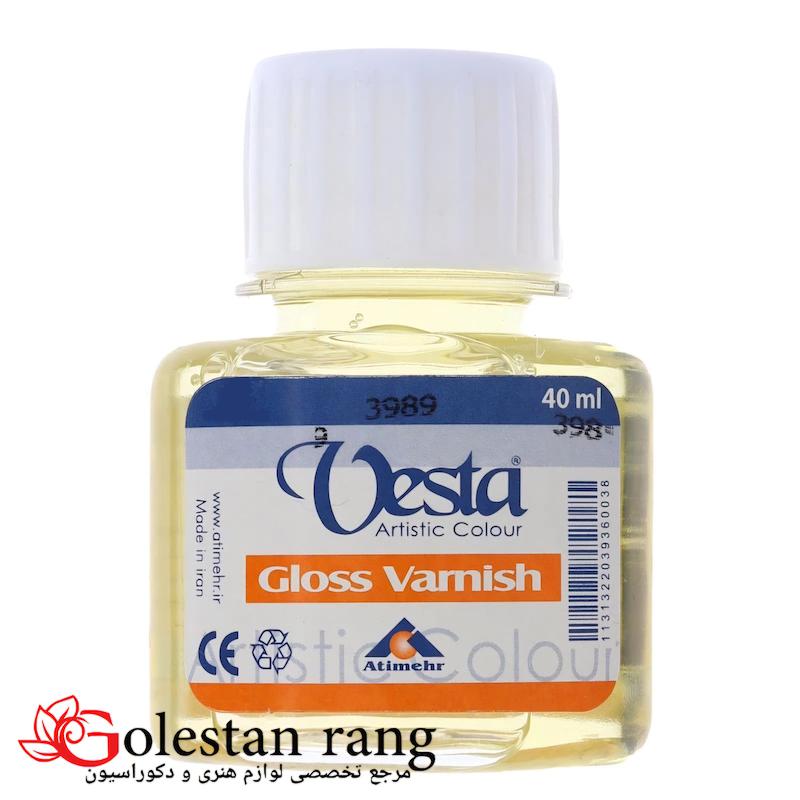وارنیش براق وستا Gloss Varnish حجم 40 میل