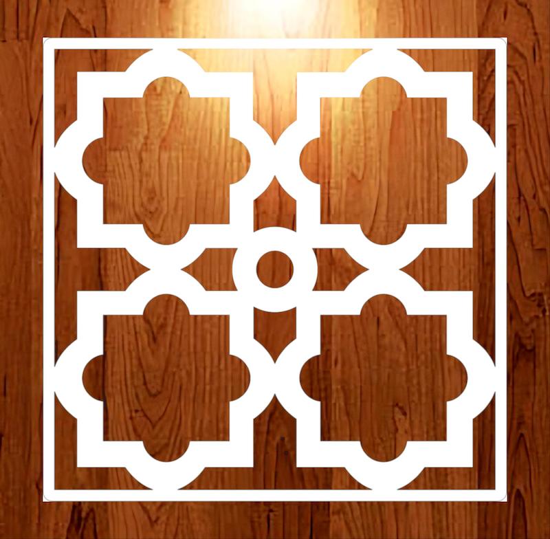 شابلون مینی طرح کاشی کد 9006