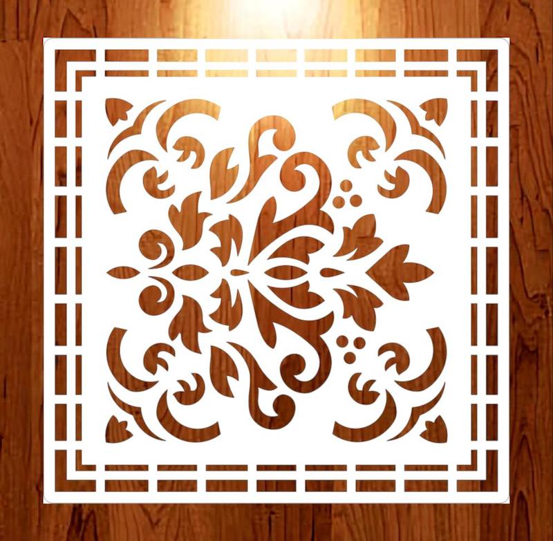 شابلون مینی طرح کاشی کد 9010