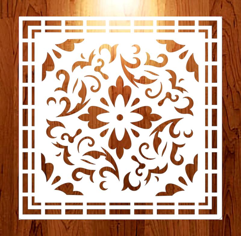 شابلون مینی طرح کاشی کد 9018