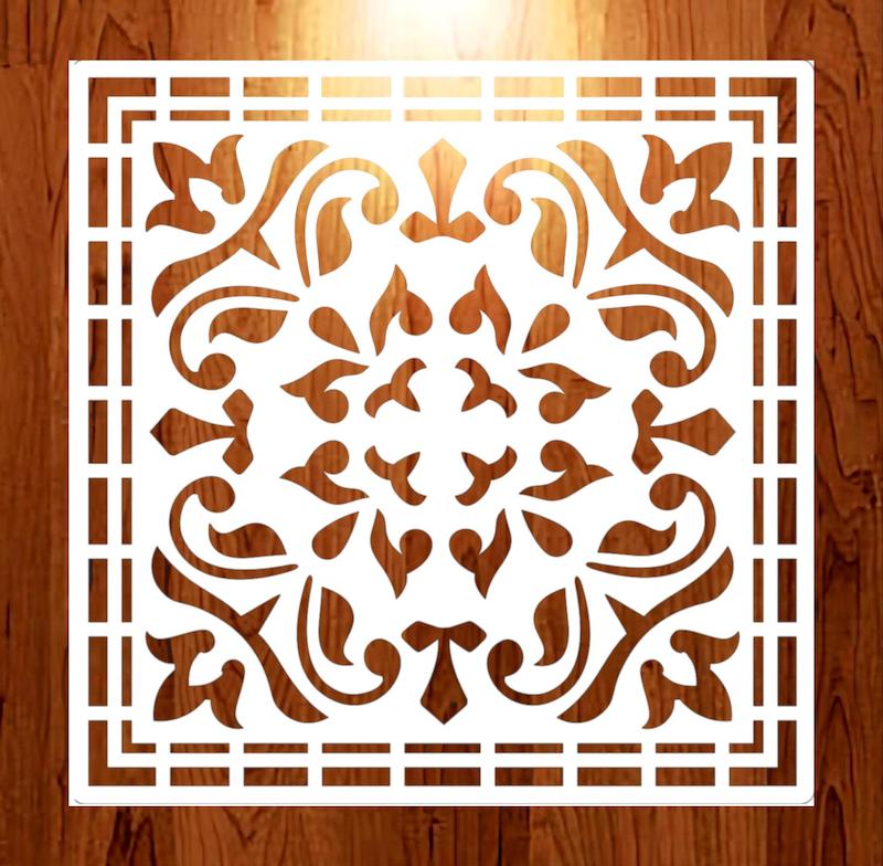 شابلون مینی طرح کاشی کد 9021