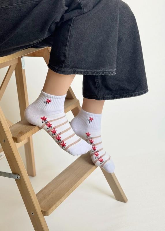 توری نیم ساق گل