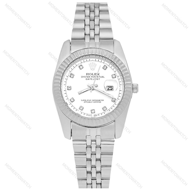 ساعت مچی زنانه رولکس دیت جاست صفحه سیلور
