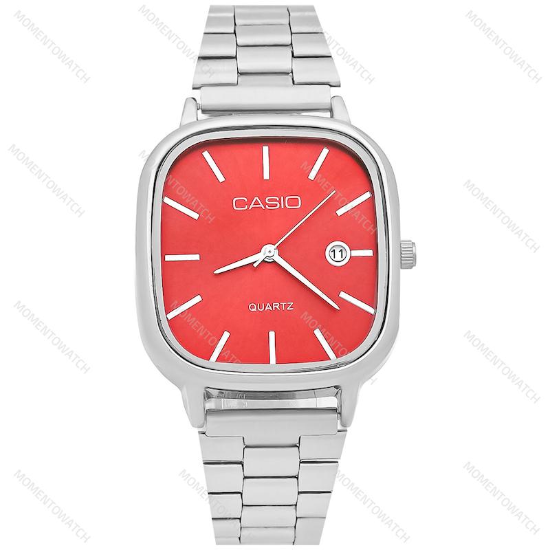 ساعت کاسیو اولد مانی مردانه بند سیلور صفحه چری