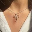 گردنبند دخترانه پينترستي پاپيون 🎀