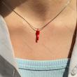 گردنبند پينترستي توت فرنگي و هات چیلی 🌶️🍓