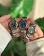 ساعت زنانه کاسیو بند استیل نقره‌ای صفحه مشکی مدل 3099
