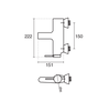 شیرالات KWC - شیر حمام زو