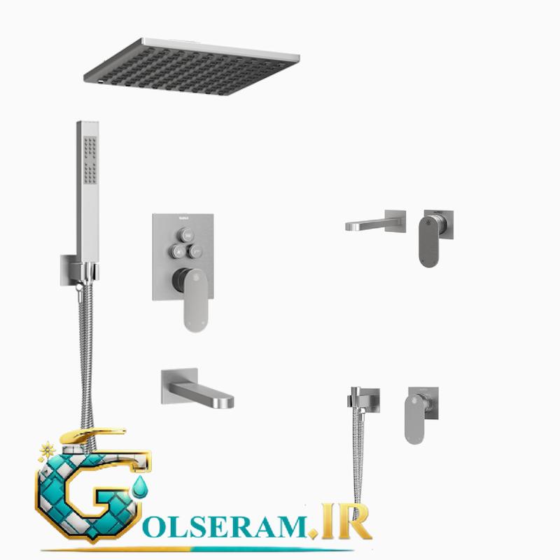 شیرالات کسری - ست توکار نرو کروم مات