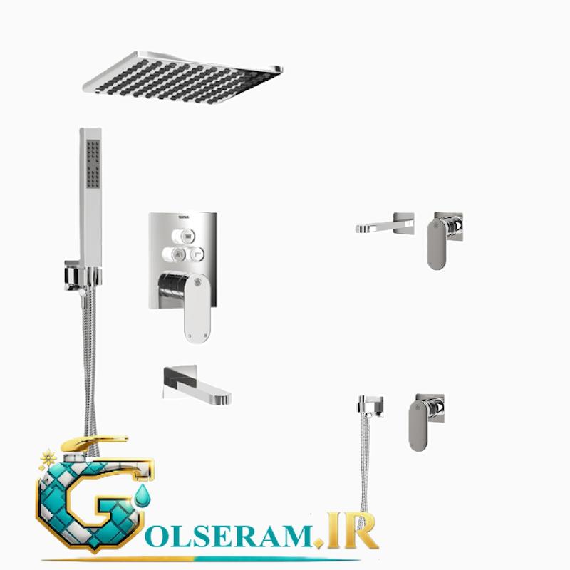 شیرالات کسری - ست توکار نرو کروم