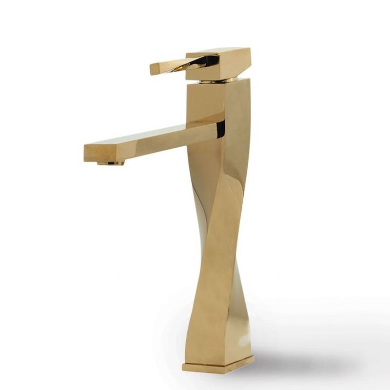 شیرالات نوبل - شیر روشویی زئوس پایه بلند طلایی مات