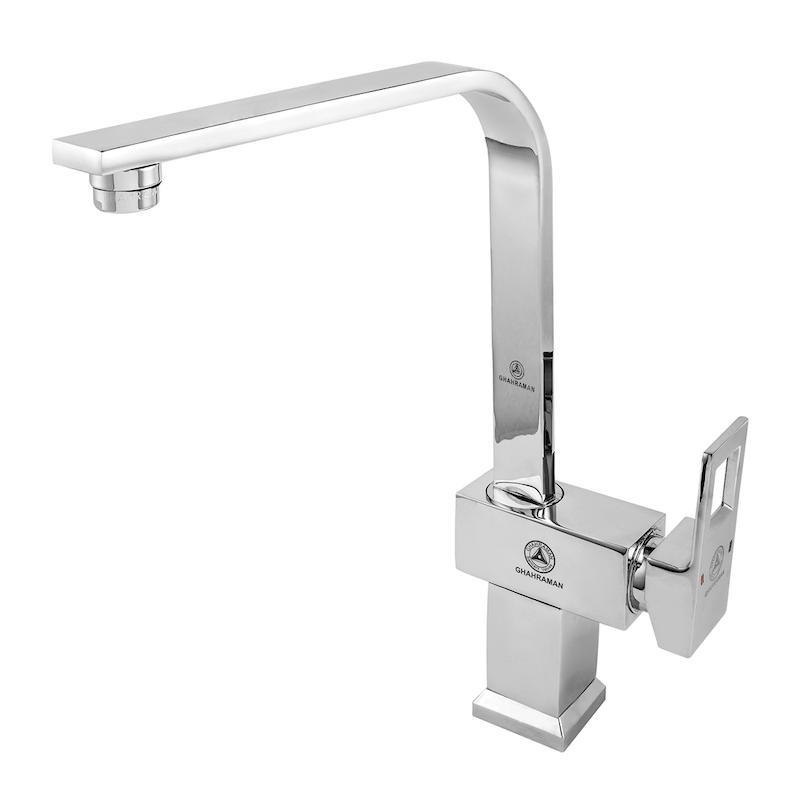 شیرالات قهرمان - شیر ظرفشویی فلت رویال کروم