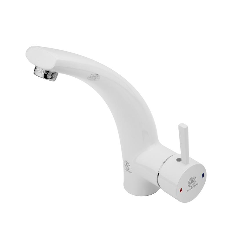 شیرالات قهرمان - شیر روشویی ارکیده سفید کروم