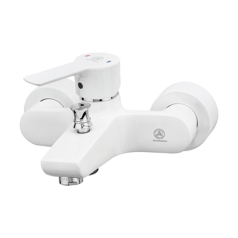 شیرالات قهرمان - شیر حمام یاقوت سفید کروم