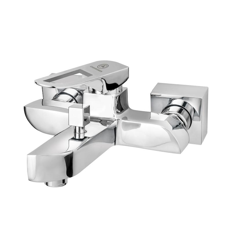 شیرالات قهرمان - شیر حمام موج کروم