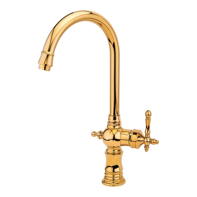 شیرالات قهرمان - شیر ظرفشویی نگین طلایی