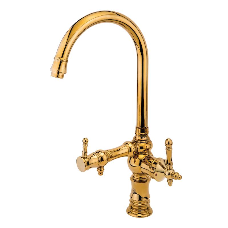 شیرالات قهرمان - شیر ظرفشویی  دومنظوره نگین طلایی