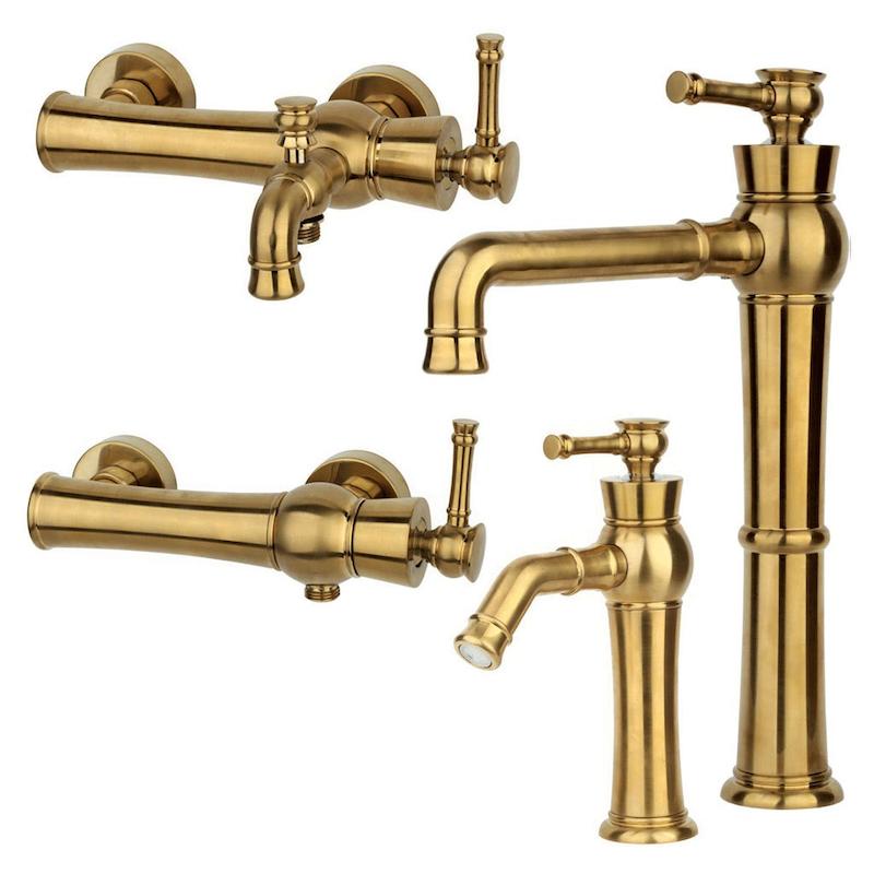 شیرالات راسان - ست 4تکه الیزه طلایی مات