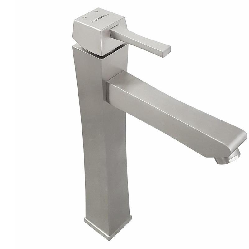 شیرالات نوبل - شیر روشویی پایه بلند بن کروم مات