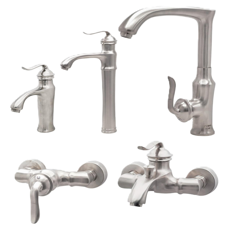 شیرالات نوبل - ست 4تکه هرمس کروم مات