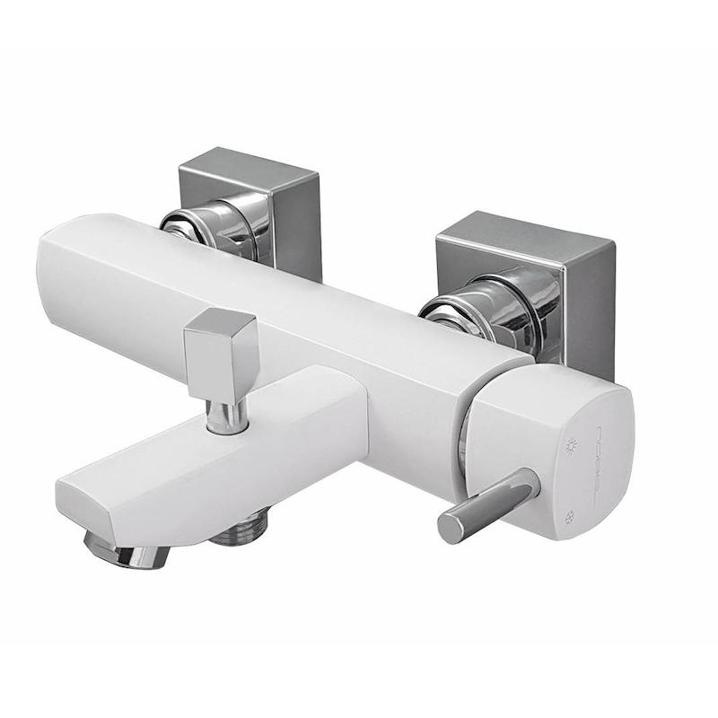 شیرالات نوبل - شیر حمام کراویت سفید کروم