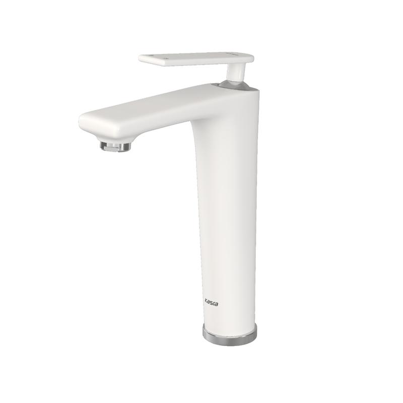 شیرالات کسری - شیر روشویی پایه بلند امازون شیری کروم