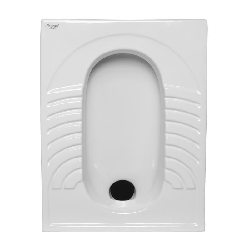 توالت زمینی مروارید مدل الگانت 57 - تخت ریم بسته