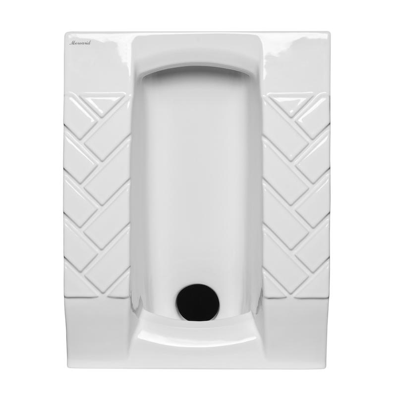 توالت زمینی مروارید مدل کرون 59 - گود - طبی - ریم لس