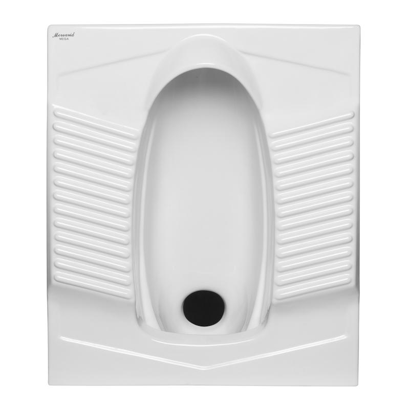 توالت زمینی مروارید مدل مگا 61 - گود - طبی - ریم لس