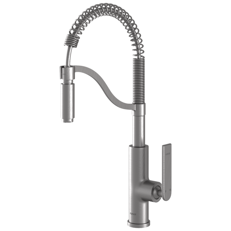 شیرالات کسری - شیر  ظرفشویی فنری امازون کروم مات